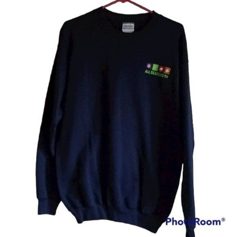 Navy Blue All Seasons RV Sweatshirt Size Medium